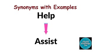 Synonyms of help | Sentence of help | English synonyms sentences