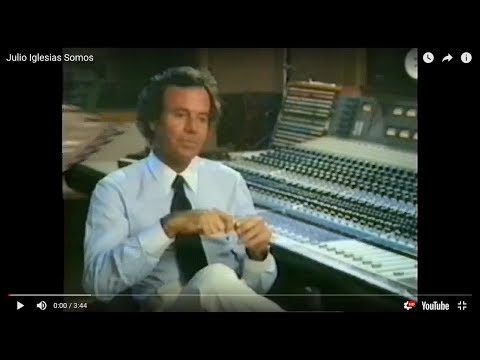 Julio Iglesias Somos (videoclip especial)