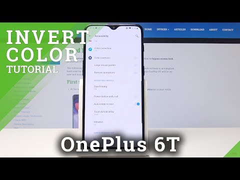 How to Invert Colors in OnePlus 6T - Color Inversion