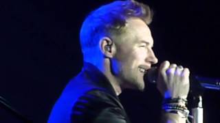 Ronan Keating gig in Cardiff 19-Jan-2013 ''Arthur's Theme''