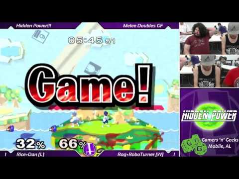 Hidden Power (October 2015)- Grand Finals - Rice + Dan (Blue) vs. Rag + Roboturner (Red) - Melee
