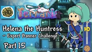 Terraria 1.3 Expert Huntress Banner Challenge Part 15: Magic Quiver & Destroyer! (1.3 archer)