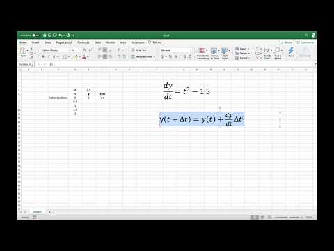 Eulers Method Using Excel And Python
