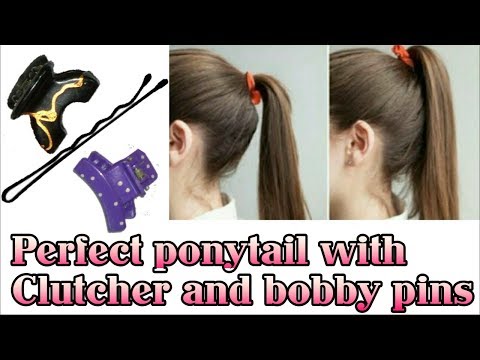 PERFECT PONYTAIL WITH CLUTCHER and BOBBY PINS || BOLLYWOOD PONYTAIL TRICK | Stylopedia