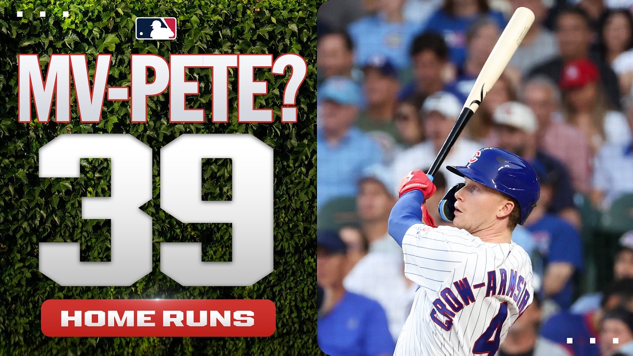 Pete Crow-Armstrong CRUSHES his 39th HR of the season! 😤 (2nd most by a Cubs lefty all-time! 🐻)