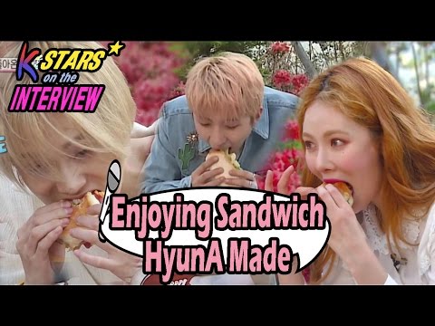 [CONTACT INTERVIEW★]HyunA Prepared Sandwich For E'dawn & Hui 20170507