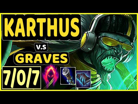 PEKIN WOOF (KARTHUS) vs GRAVES - 7/0/7 KDA JUNGLE GAMEPLAY - NA Ranked GRANDMASTER