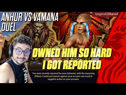 RANKED DUEL ANHUR VS VAMANA - OWNED HIM SO HARD THAT I GOT REPORTED