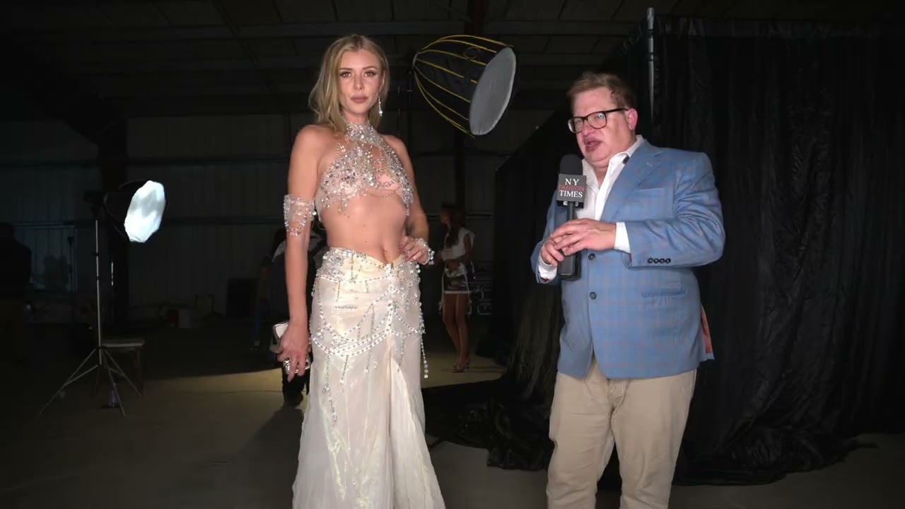 Model M.a.r.i.n.a.D.e.l.R.a.y. interviewed at Super Model Mgmt Coachella Fashion Event