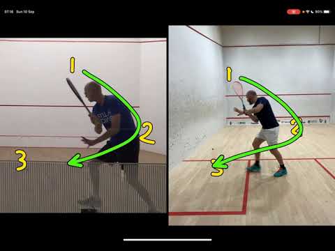 Backhand swing - Student v Coach