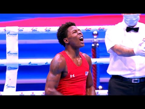 Finals (57kg) HARVEY Jahmal (USA) vs  TEMIRZHANOV Serik (KAZ) | AIBA WCHs 2021