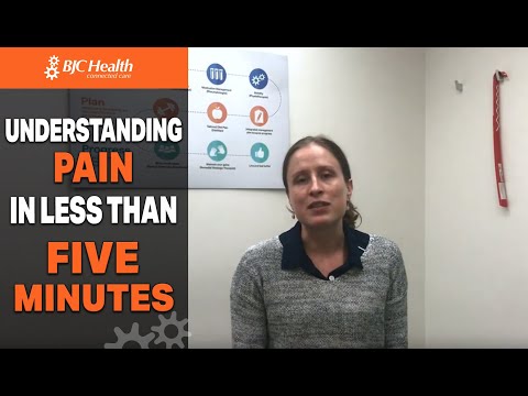 Understanding Pain in less than five minutes