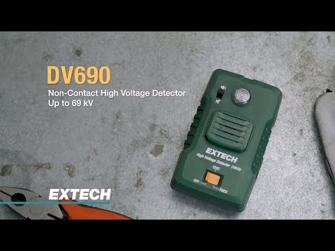 Detect dangerous high voltages from a safe distance with Extech DV690