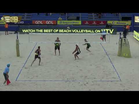 Crazy rally. #Beachvolleyball. Ipatema 4. Sander Crabb Alison Guto