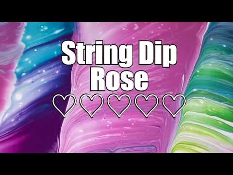 226 - String Dip Rose - Peacock Unicorn Colours