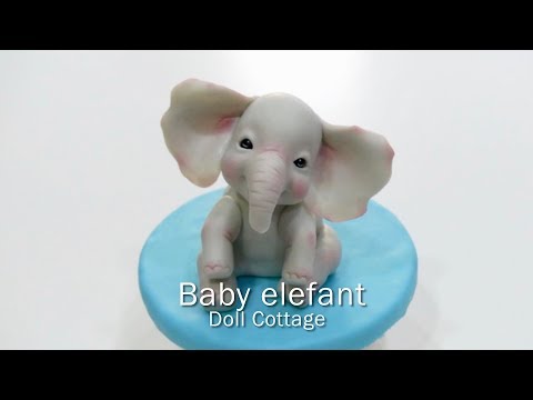 Como modelar un  ELEFANTE BEBÉ / Patricia Santoro / Porcelana fria