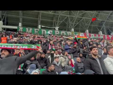 AMEDSPOR MAÇINDA LEYLA ZANA SLOGANLARI DURMADI