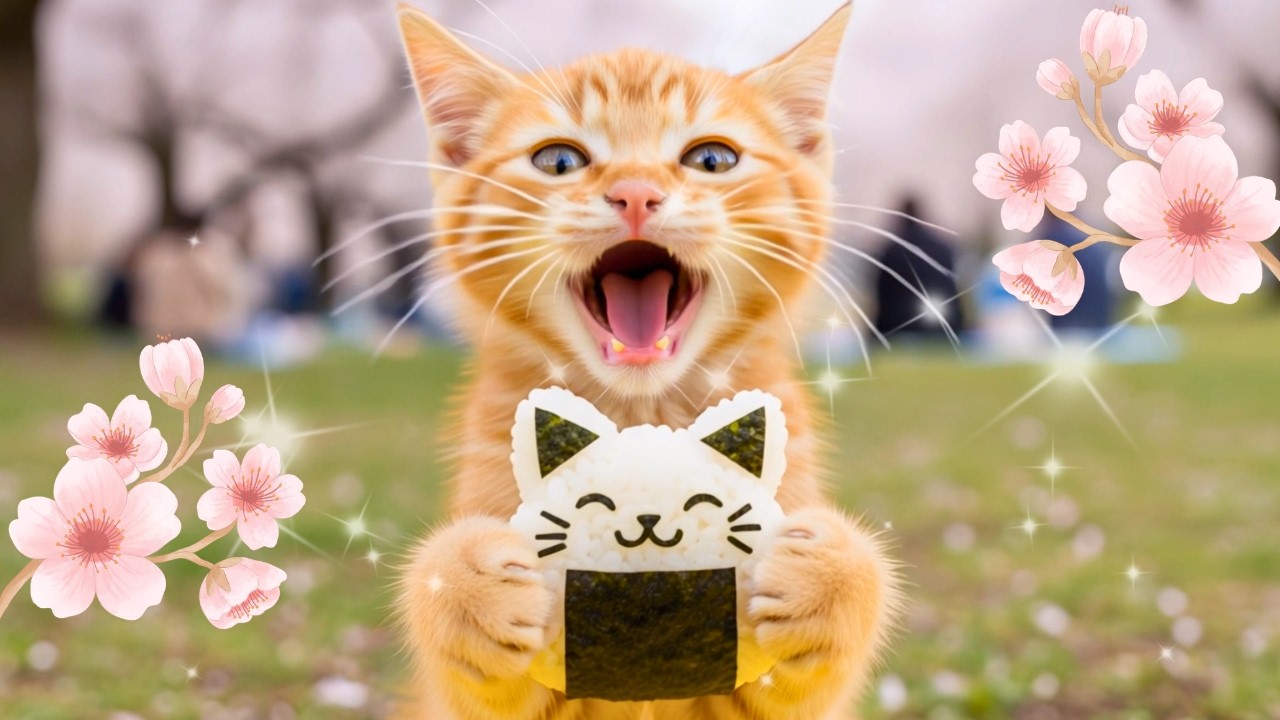 桜が咲いたよ🌸のんびりお花見　Cherry blossoms are here 🌸