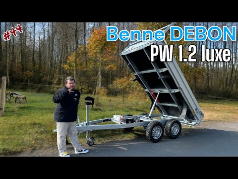 Benne DEBON - PW1.2 LUX - PTAC 2000Kg - 2 essieux freinés - 300 x 160 x H30 cm - Référence TT3621-IFW_5