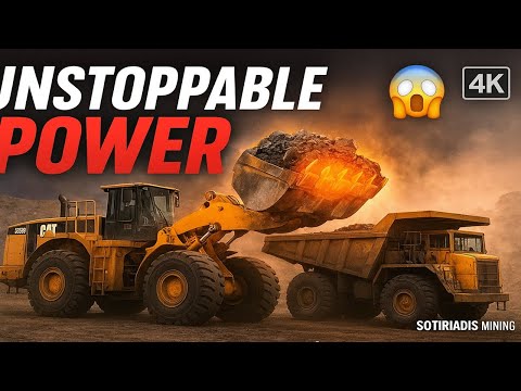 Unstoppable Power! Huge Caterpillar 992G Wheel Loader Loading Trucks in One Pass – Sotiriadis Mining