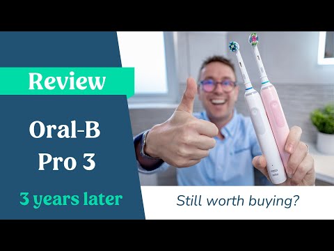 Oral-B Pro 1000 CrossAction Electric Toothbrush, Black and White, 2 Count video review thumbnail