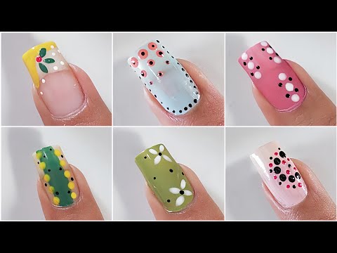 6+ Easy Nail Art designs For Beginners ❤️ Uñas decoradas / Diseños de uñas Cortas Elegants 2024