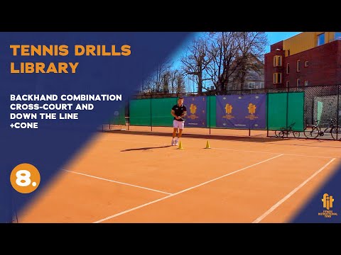 Top tennis drills: Backhand Cross court Down the line MIX