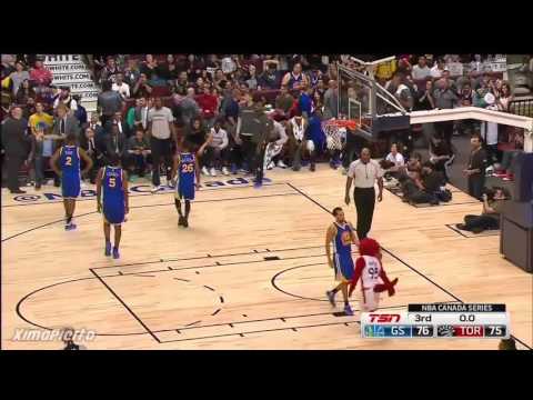 Cory Joseph Beats the Buzzer   Warriors vs Raptors   October 1, 2016   2016 17 NBA Preseason