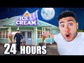 24 HOUR OVERNIGHT In ICE CREAM SHOP