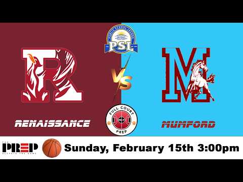 Full Court PreP || Detroit Renaissance vs Detroit Mumford || Girl's Basketball || Full Livestream
