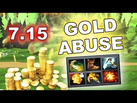 NEW Dota 2 GOLD BUG ABUSE - 7.15 update!