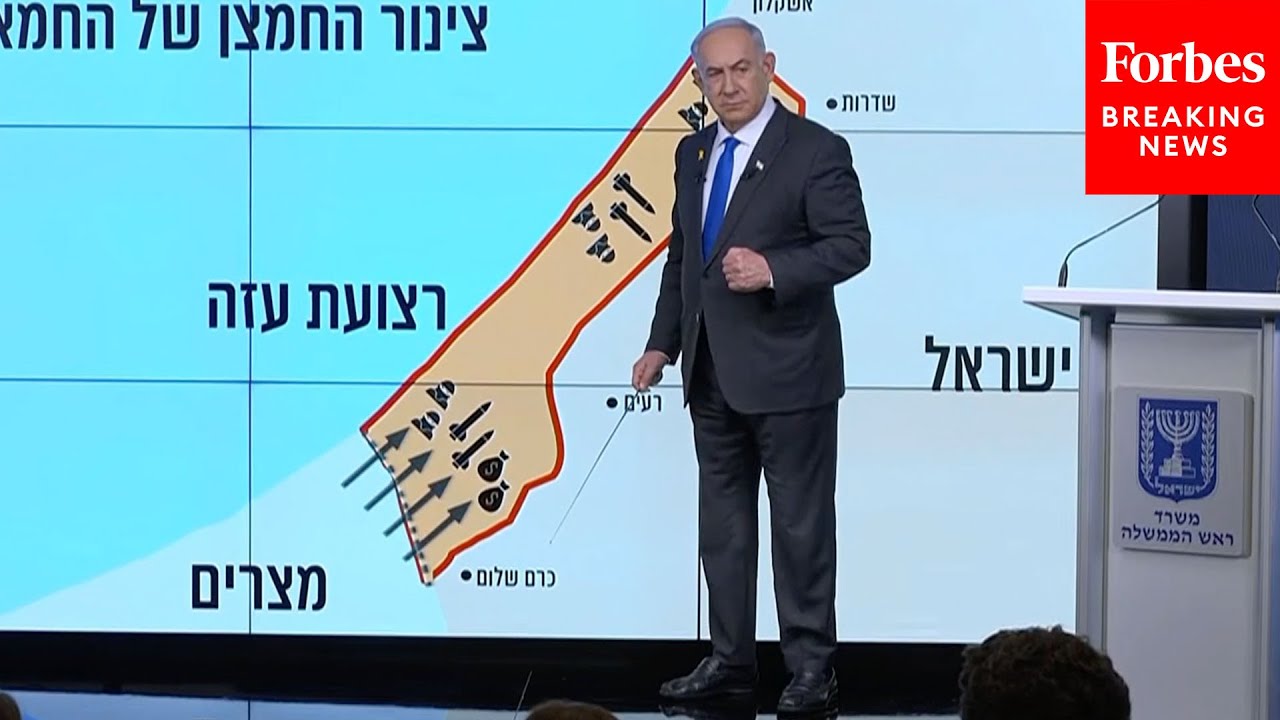 FULL: Israeli PM Netanyahu Holds Press Briefing After Six Hostages Found Murdered, Unrest On Streets