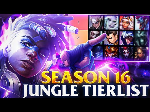 THE MOST BROKEN JUNGLERS IN SEASON 16 - LEAGUE OF LEGENDS JUNGLE TIER LIST