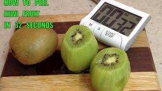 How to Peel a Kiwi Fruit in 32 seconds Handy Hint cheekyricho