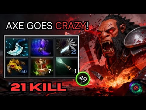 Dota 2 AXE 21 KILLS! Offlane BEAST DOMINATES — UNSTOPPABLE BATTLE LORD DESTROYS THE CARRY SQUAD!