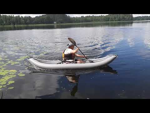 Миниатюра изображения товара Байдарка Merman 430/2 двухместная (серо-оранжевый)