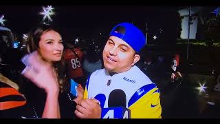 Joe Burrow's girlfriend's sister gets angry at a Ram fan...