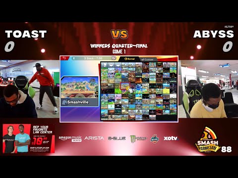Toast vs Abyss - Smash Ultimate Singles Winners Quarters Smash Parmesan 88 - Young Link vs Pyra Myth