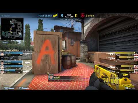 CS:GO POV Demo NaVi S1mple (27/9) vs Gambit (de_inferno)
