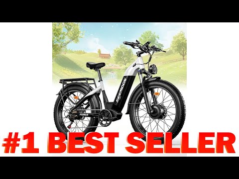 Seemoon Dual Motors 3000W Electric Bike for Adults,52V 20Ah 26" Fat Tire Fast Ebike - B0DMRBFBJ4