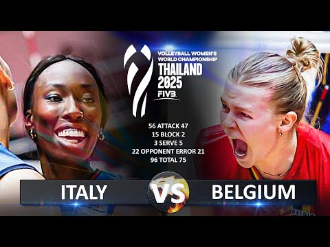 Italy vs Belgium | Women's World Championship 2025