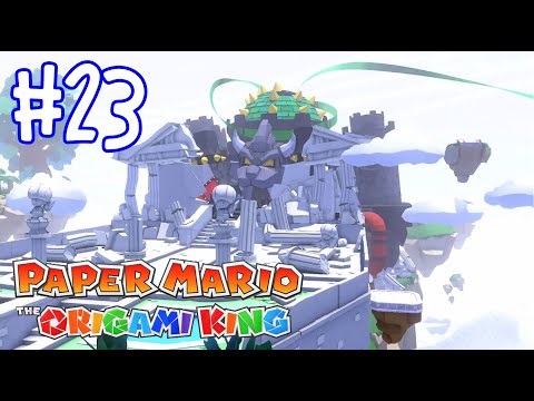 Scissors Boss Fight at Bowser's Castle | Paper Mario Origami King Walkthrough Part 23