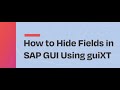 Hide SAP Fields Using guiXT || Activate guiXT || SAP GUI Transaction || Production Confirmation