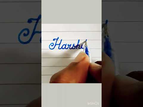 Writing name #Harshita in good handwriting...