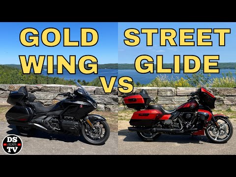 Honda Gold Wing Tour vs Harley Davidson Street Glide Ultra Comparison Test and Review