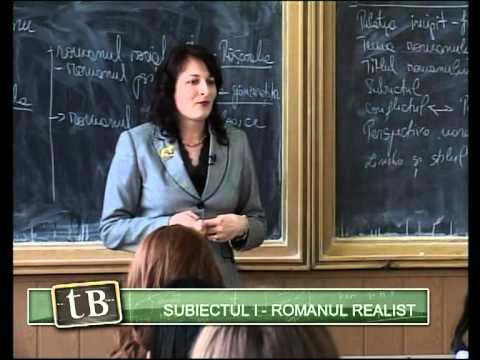 TeleBAC Romana - Romanul realist by Diana Găvan