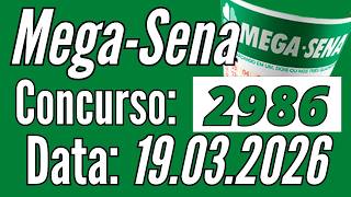 💲 Resultado Mega-sena de hoje 19/03 Mega Sena 2986 / Fernando Arruda Loterias