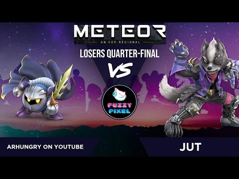 Arhungry on youtube (Meta Knight) vs Jut (Wolf) - Losers Quarter-Final - METEOR 4