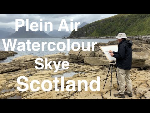 Large Plein Air Watercolour Painting. Skye, Scotland
