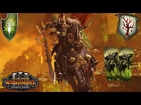 NEW KNIGHTS OF NURGLE - How Wood Elves Counter Aggressive Rush - Total War Warhammer 3